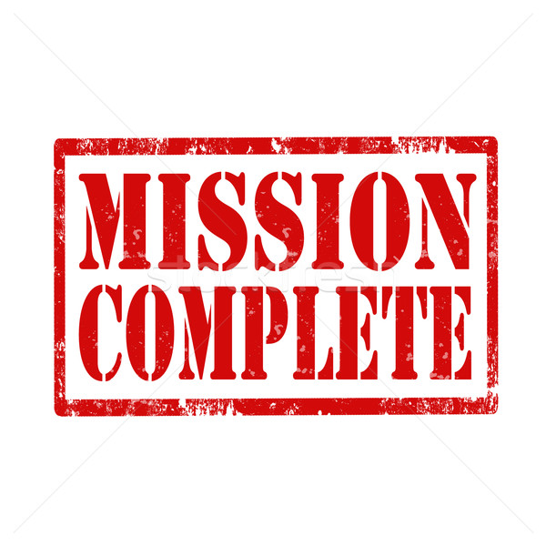 Mission Complete-stamp Stock photo © carmen2011