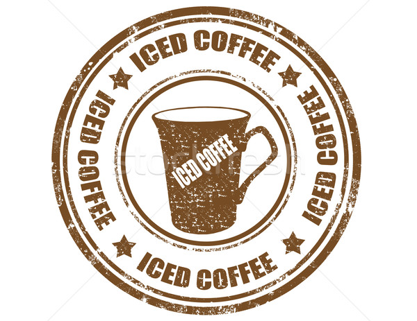 Iced coffee-stamp Stock photo © carmen2011