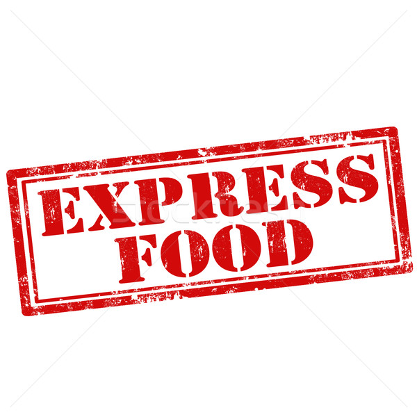 Сток-фото: экспресс · продовольствие · Гранж · текста · ресторан