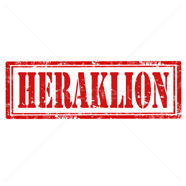 Heraklion-stamp Stock photo © carmen2011