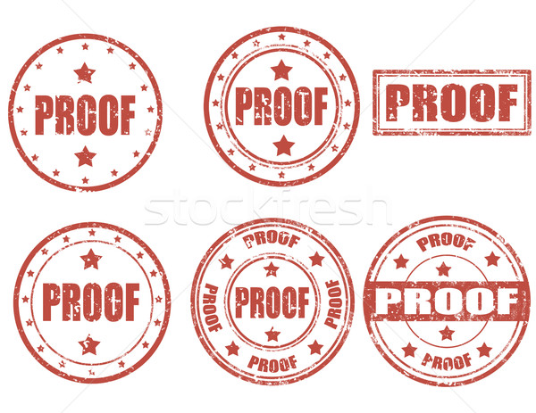 Proof - stamp Stock photo © carmen2011