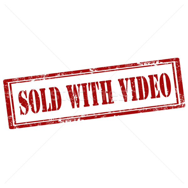 Sold With Video-stamp Stock photo © carmen2011