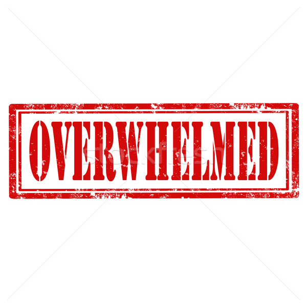 Overwhelmed-stamp Stock photo © carmen2011