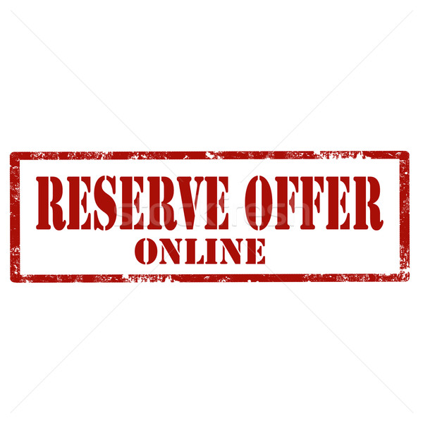 Reserve Offer Online Stock photo © carmen2011