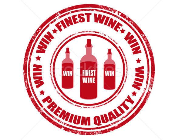 Finest wine - stamp Stock photo © carmen2011