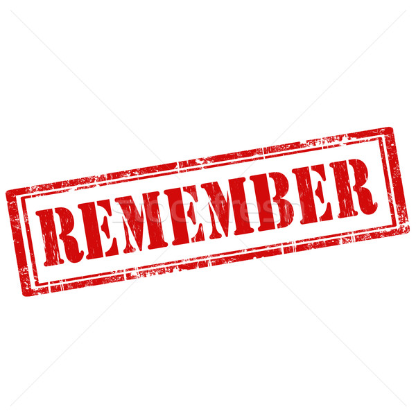 Remember-stamp Stock photo © carmen2011