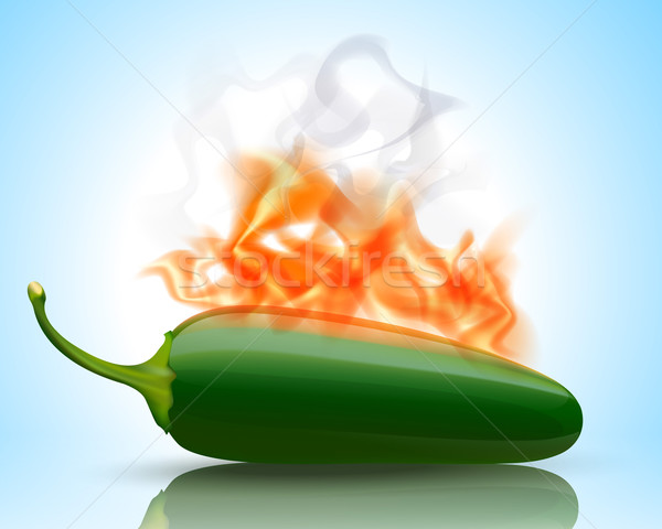 Burning Hot Jalapeno Pepper Stock photo © CarpathianPrince