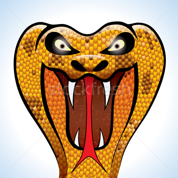 Scary cobra Kopf sehr detaillierte erschreckend Stock foto © CarpathianPrince