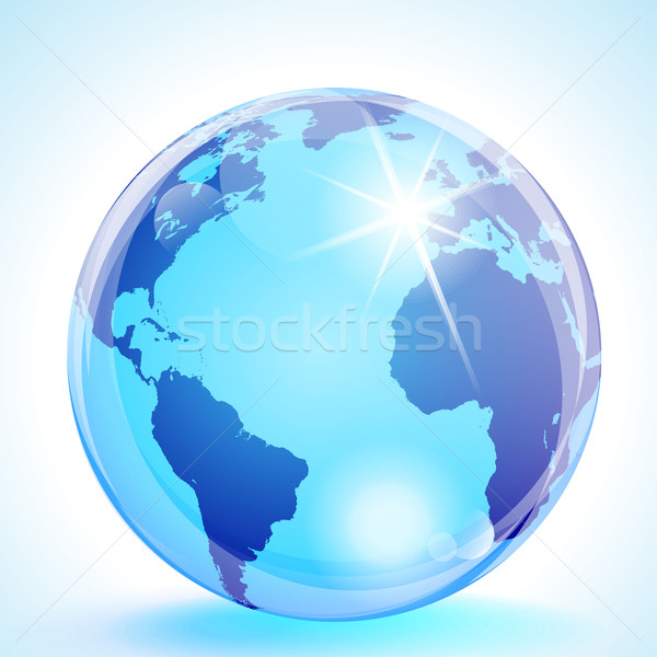 The Americas, Europe and Africa Globe Stock photo © CarpathianPrince