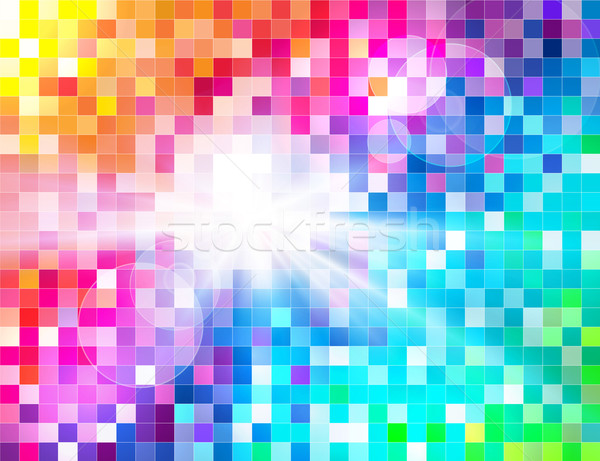 Abstract spectrum mozaiek muur licht ontwerp Stockfoto © CarpathianPrince