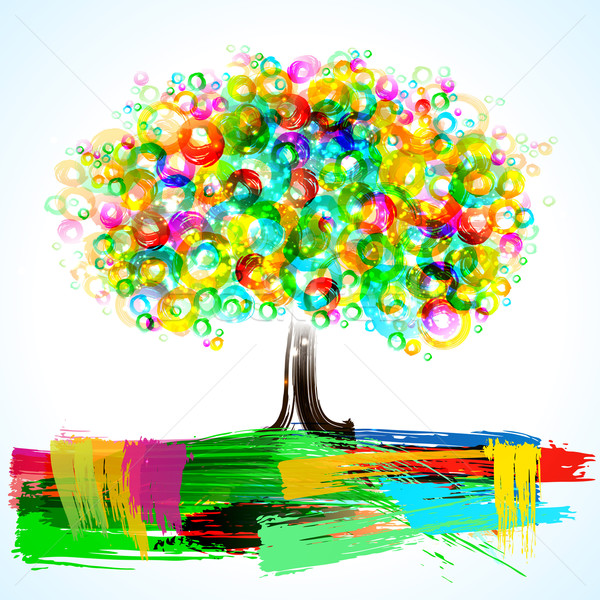 Abstract Painterly Tree  Stock photo © CarpathianPrince