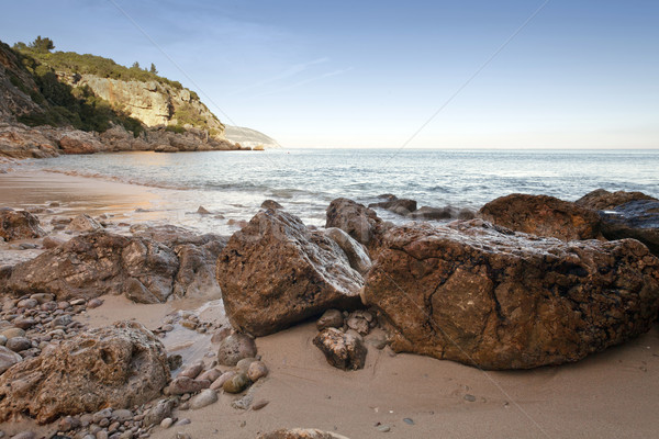 Parque playa paisaje sol océano Foto stock © Carpeira10