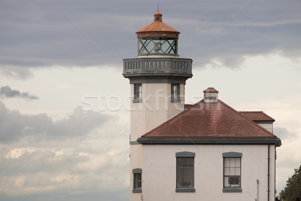 Historic Structure Outdoor Railing Lighthouse Tower Nautical Bea Stock photo © cboswell