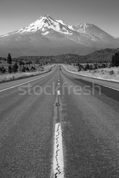 California autostrada montagna panorama due corsia Foto d'archivio © cboswell