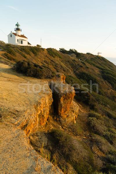 Old Point Loma Lighthouse Pacific Coast Light Station Stock photo © cboswell