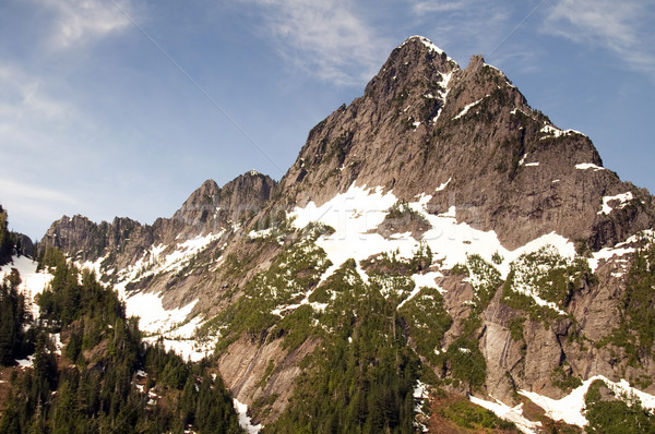 Rugged Jagged Peak North Cascade Mountain Range Washington State Stock photo © cboswell