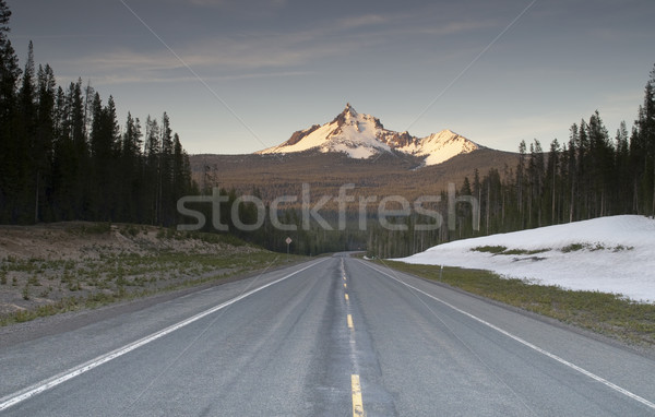 Autostrady duży wymarły wulkan Oregon wysoki Zdjęcia stock © cboswell
