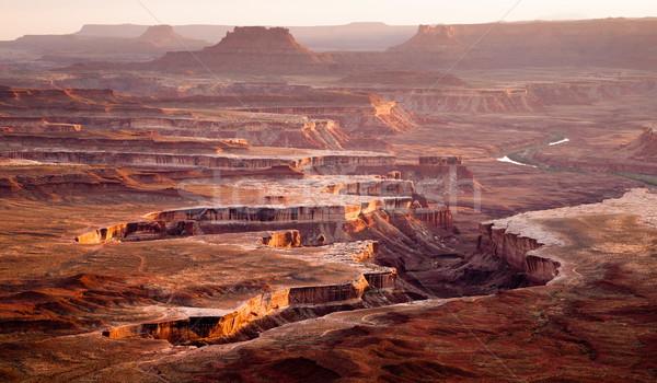 Sunset Soda Springs Basin Green River Canyonlands National Park Stock photo © cboswell