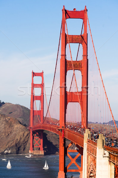 Golden Gate híd erőd pont San Francisco Kalifornia tengerpart Stock fotó © cboswell