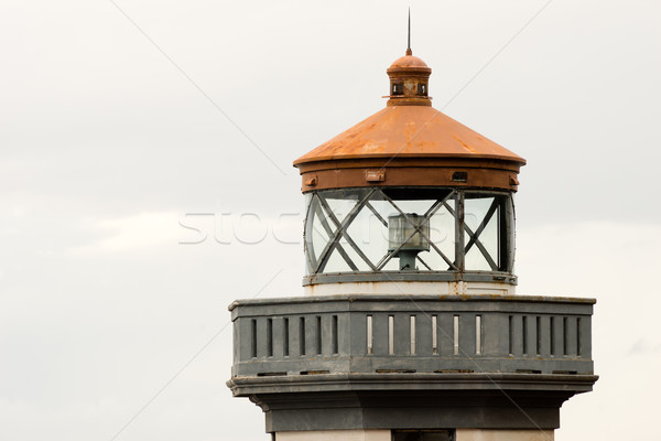 Stock photo: Historic Structure Outdoor Railing Lighthouse Tower Nautical Bea