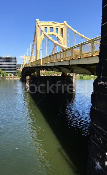 Sixth Street Bridge Allegheny River Downtown Pittsburgh Pennsylv Stock photo © cboswell