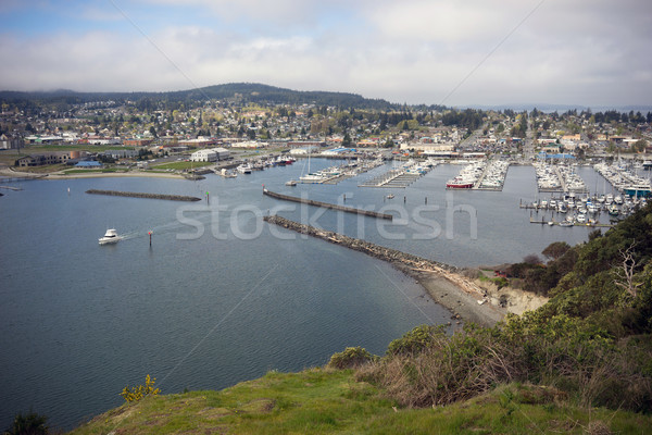 Cao Sante Marina Overlook Puget Sound Anacortes Washington Stock photo © cboswell