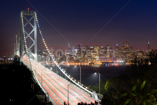 Híd csúcsforgalom forgalom San Francisco közlekedés autó Stock fotó © cboswell