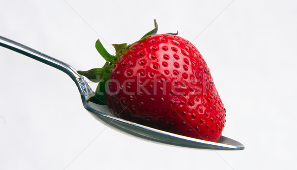 Strawberry on a Spoon Stock photo © cboswell