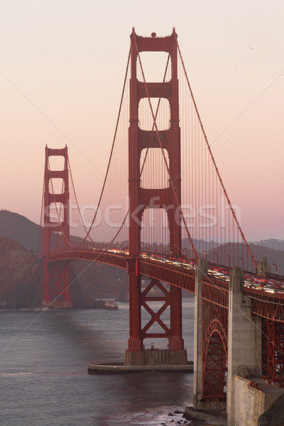 Golden Gate híd erőd pont San Francisco Kalifornia alkonyat Stock fotó © cboswell