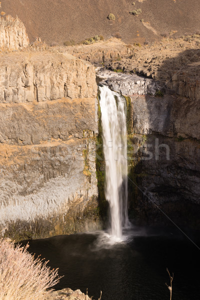Palouse Falls Medium Flow Summertime State Park River Waterfall Stock photo © cboswell