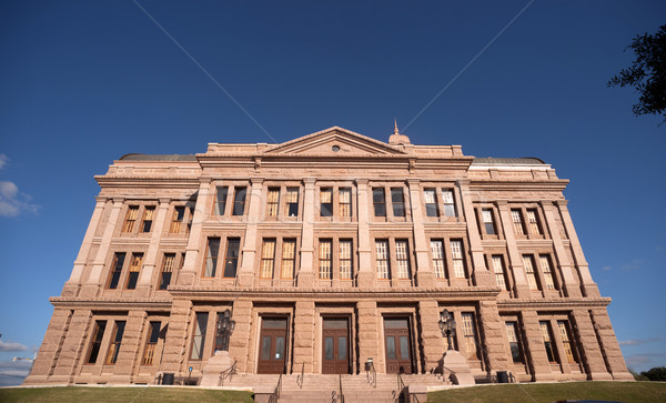 Bina austin Teksas hükümet mavi kararlar Stok fotoğraf © cboswell