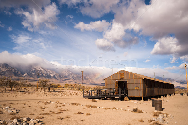 Barracks Building Manzanar National Historic Site California Sie Stock photo © cboswell