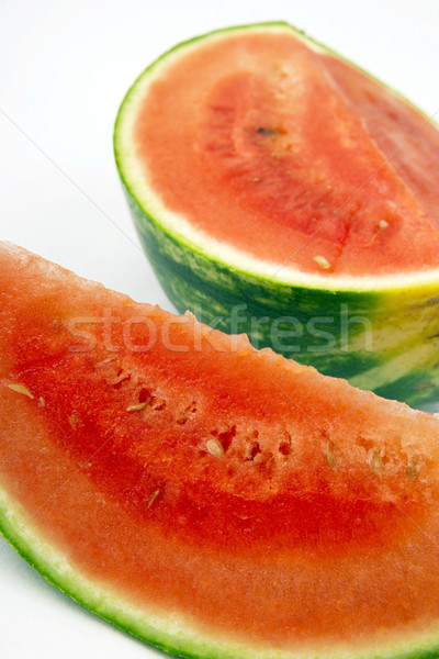 Owoców żywności czerwony arbuz posiedzenia Zdjęcia stock © cboswell