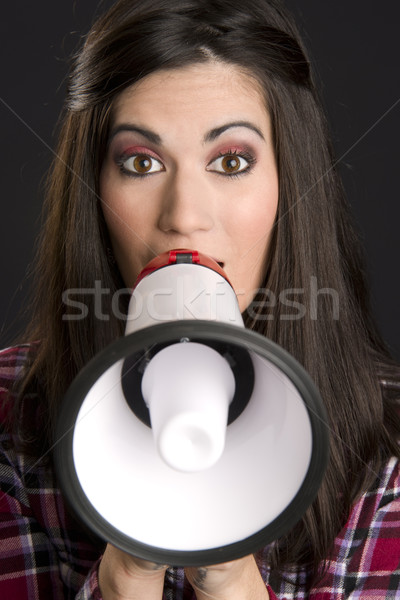 Megaphone Eyes Stock photo © cboswell