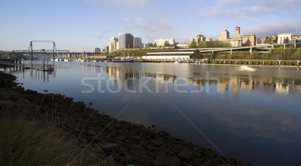 Thea Foss Waterway Waterfront River Buildings North Tacoma Washi Stock photo © cboswell