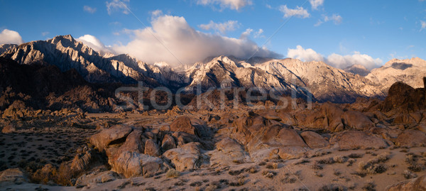 Alpine Sunrise Alabama Hills Sierra Nevada Range California Stock photo © cboswell