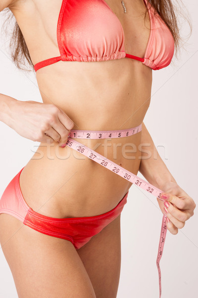 Mulher cintura feminino torso corpo biquíni Foto stock © cboswell