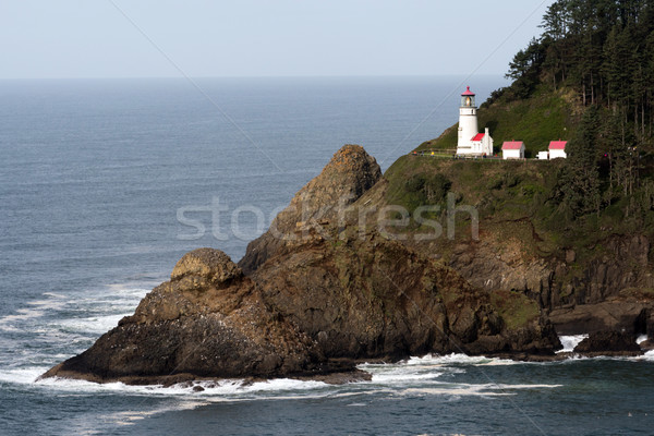 Heceta Head Oregon Coast Lighthouse Nautical Beacon USA Stock photo © cboswell