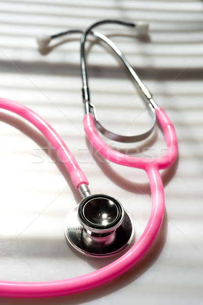 Pink Dual Head Stethoscope Doctor Tool Chest Monitor Stock photo © cboswell