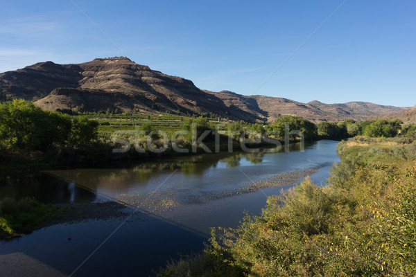 Nap folyó Oregon USA észak Amerika Stock fotó © cboswell