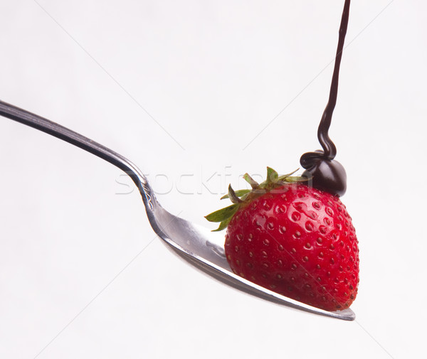 Chocolate hits the Berry Stock photo © cboswell
