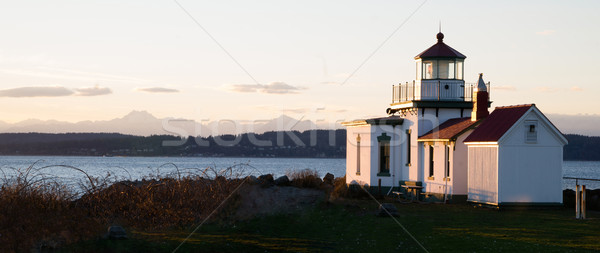 Discovery Park West Point Lighthouse Puget Sound Seattle Nautica Stock photo © cboswell