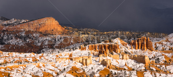 Stormy Skies Threaten Bryce Canyon Rock Formations Utah USA Stock photo © cboswell