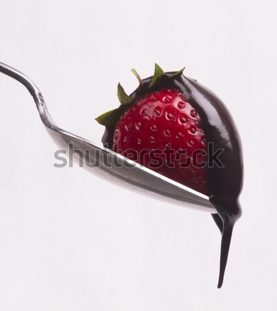 Chocolate hits the Berry Stock photo © cboswell