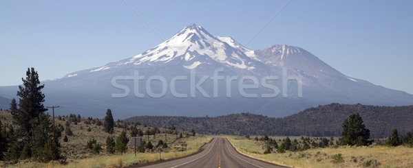 Road to the Wilderness of Mount Shasta California Stock photo © cboswell