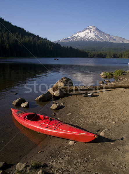 Kayak on Trillium Lake Stock photo © cboswell