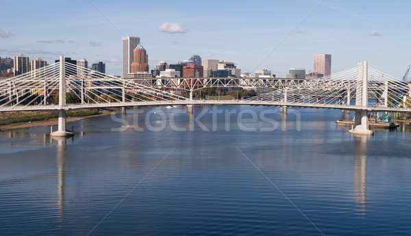 Tilikum Crossing Portland Oregon New Bridge Construction Willame Stock photo © cboswell