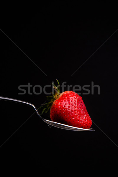 Strawberry on a Spoon Stock photo © cboswell