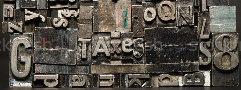 Stock photo: Metal Type Printing Press Typeset Obsolete Typography Text Lette