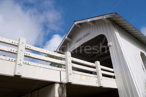 Grave Creek Covered Bridge Stock photo © cboswell